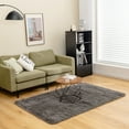 thumbnail image 4 of Gymax 4 x 6 FT Faux Fur Soft Shag Area Rug Fluffy Throw Carpet Non-slip Home Grey, 4 of 10