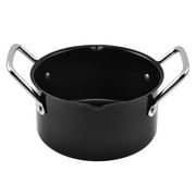 Bbq Sauce Pan Camping Cookware Flat Skillet Saucepan with Handle Stew Soup Pot Convenient Home Portable Household