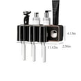 thumbnail image 3 of OAVQHLG3B Toothbrush Holders For Bathrooms, Toothbrush Holder Wall Mounted With Toothpaste Dispenser，With Toothbrush Cup,Tray Bathroom Toothbrush Toothpaste Dispenser, 3 of 6