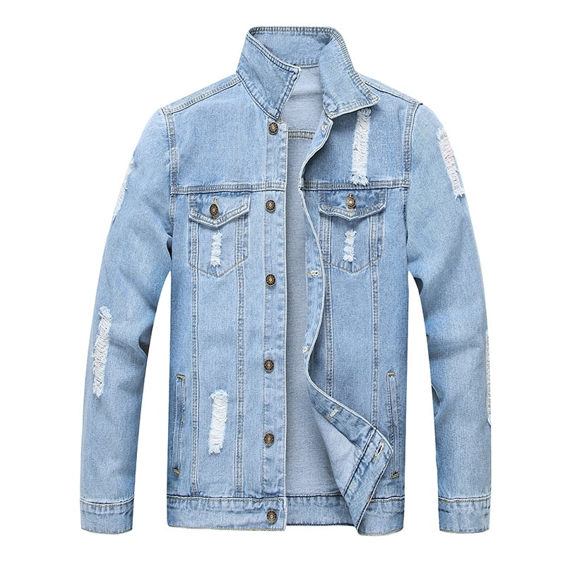 ripped denim jackets men