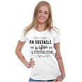 thumbnail image 4 of Obstacle Stepping Stone Inspirational Womens Fitted Plus Size Graphic Tee Brisco Brands 2X, 4 of 5