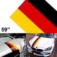 thumbnail image 1 of Xotic Tech 1x 59" Germany Flag Stripe Car Hood Body Sticker For Audi BMW Mercedes MINI Porsche Exterior Cosmetic, Hood, Roof, Bumpers, 1 of 7