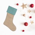 thumbnail image 4 of VerPetridure Diy Simple Imitation Linen Composite Christmas Socks C9 Christmas Decorations Stockings 17 Inches Xmas Fireplace Hanging Stockings Gifts, 4 of 8
