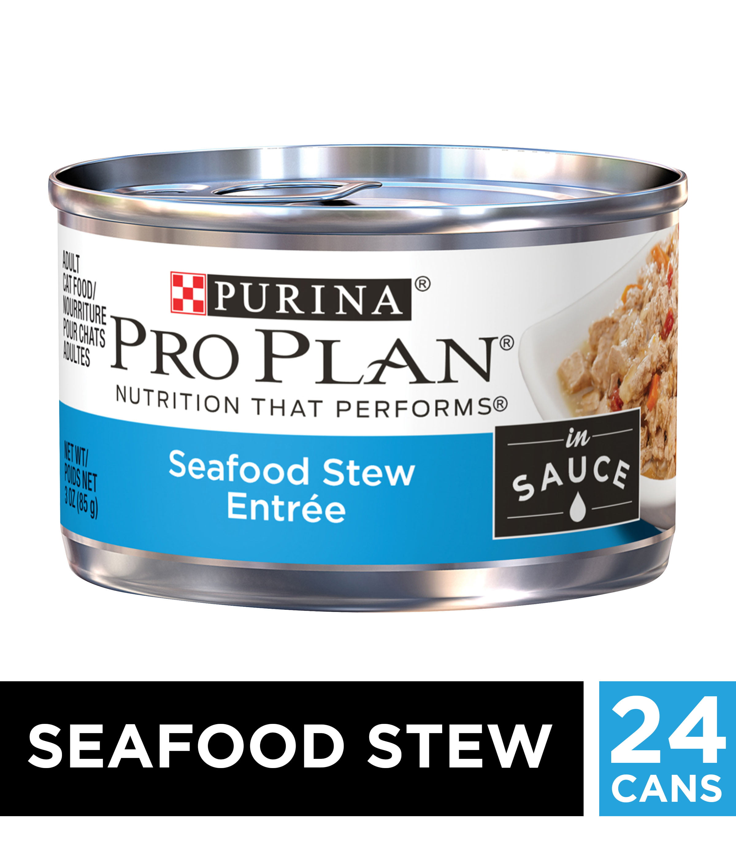 (24 Pack) Purina Pro Plan Wet Cat Food Seafood Stew Entree ...