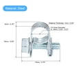 thumbnail image 2 of Unique Bargains 6-8mm Mini Fuel Injection Hose Clamp Zinc Plated Steel Fuel Line Clamp 10 Pack, 2 of 5