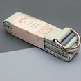 thumbnail image 4 of Correa de yoga con hebilla de anilla en D ajustable: ideal para estiramientos diarios, yoga, pilates y fitness., 4 of 5