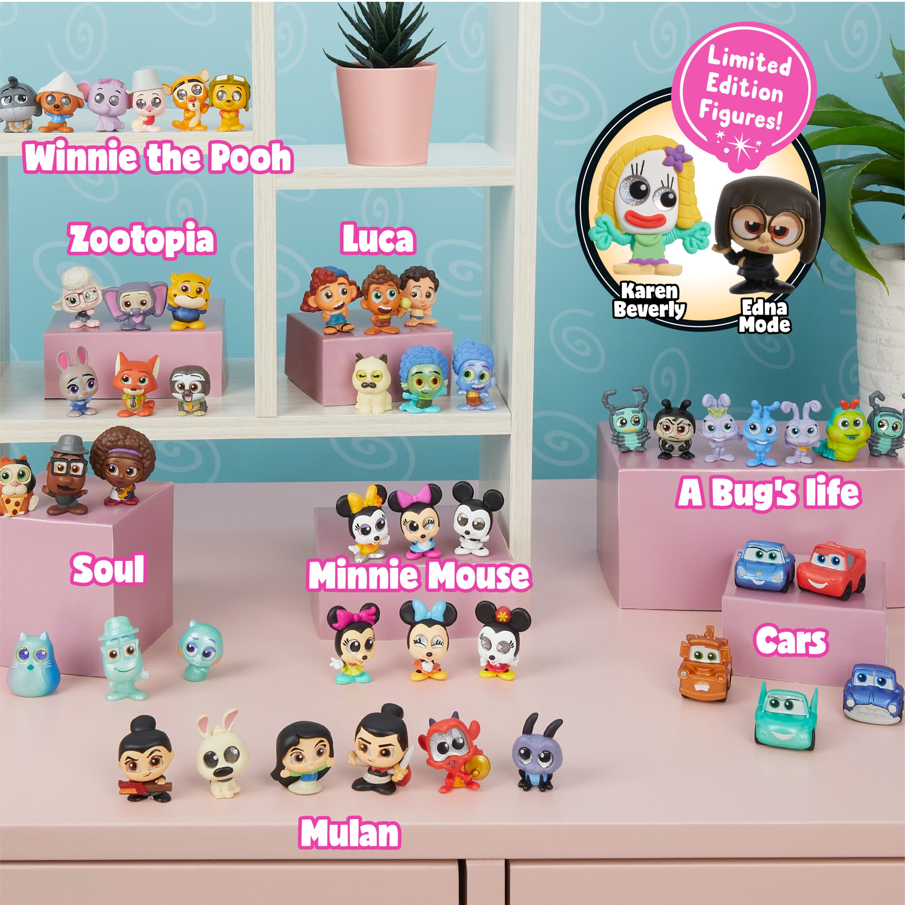 Disney Doorables Mini-Peek Pack Series 4, Officially Licensed Kids