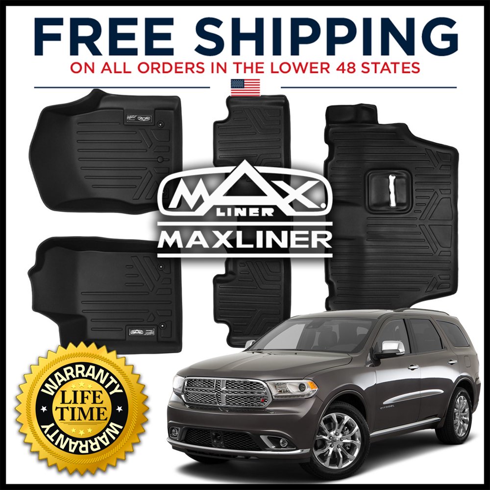 MAXFLOORMAT 1st/2nd/3rd/Cargo Floor Liner Mats Black for 20132016