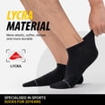 thumbnail image 6 of PULIOU Men's Athletic Ankle Socks, 10-Pairs, Breathable Socks for Running & Training, Size L (9.5-12.5), Black, 6 of 7