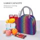 thumbnail image 5 of Easygdp Leopard Neon Rainbow Gradient Bolsa de Almuerzo Insulada Grande, Forro de Aluminio, Diseño Espacioso, a Prueba de Fugas, Ideal para Trabajo, Picnics, Viajes y Actividades al Aire Libre, 5 of 6