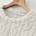 thumbnail image 5 of lcziwo Fluffy Pajama Set for Women Winter Warm Fleece Sleepwear Comfy Soft Plush Pjs 2 Piece Loungewear Fuzzy Ribbed OutfitsBeige,Free Size, 5 of 10