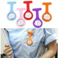 thumbnail image 3 of Fashionwu Fob Watches for Nurses, 10 Pcs/Set Clip on Nurse Watches for Women Men, Portable Silicone Clip-on Quartz Watches with Second Hand for Doctor, 3 of 4