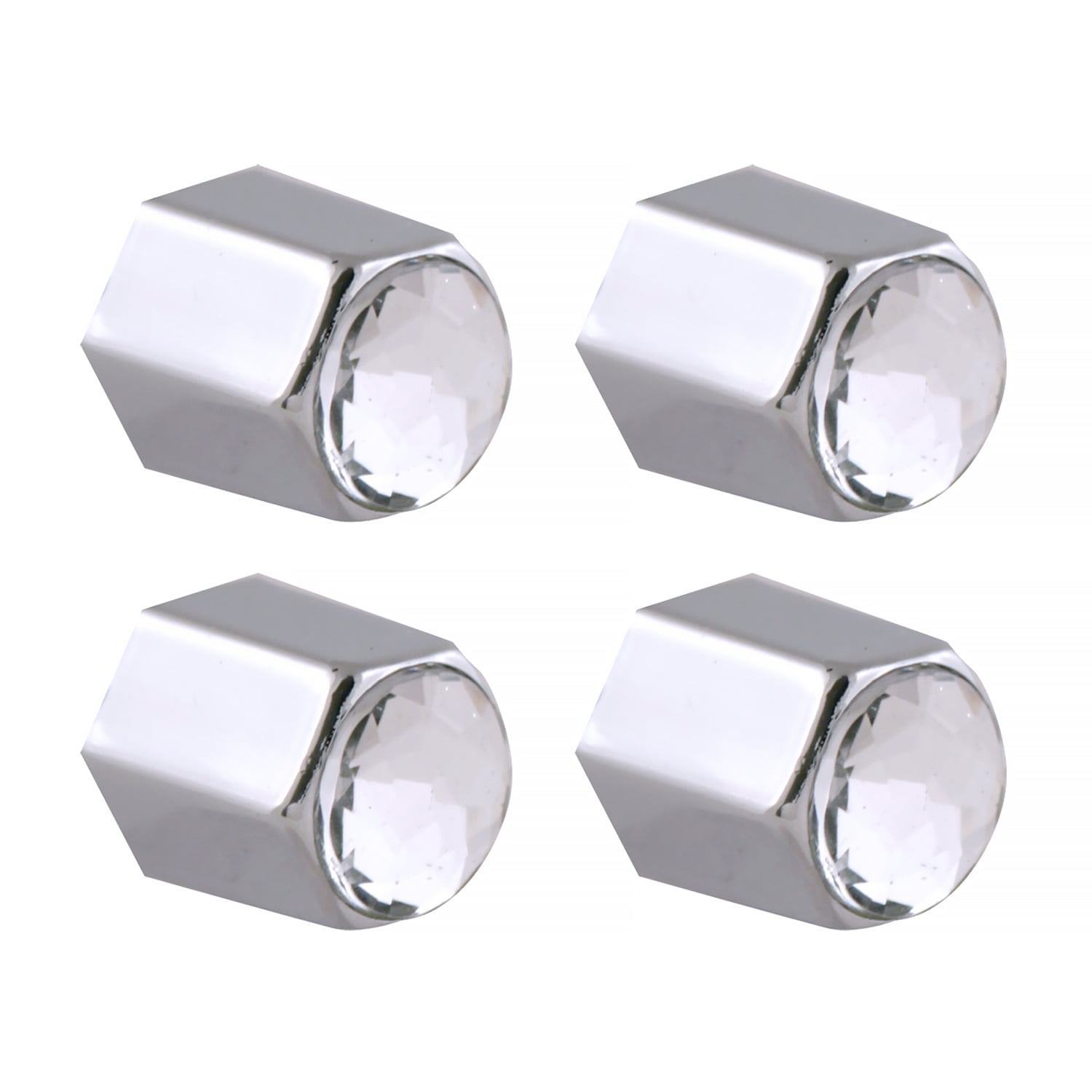 Pilot IP134W Chrome and Crystal Look Valve Caps