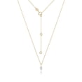 thumbnail image 2 of Elegant 18k Gold Women Diamond Pendant and Chain Marquise Cut 0.20 Carat - 18 inch, 2 of 2