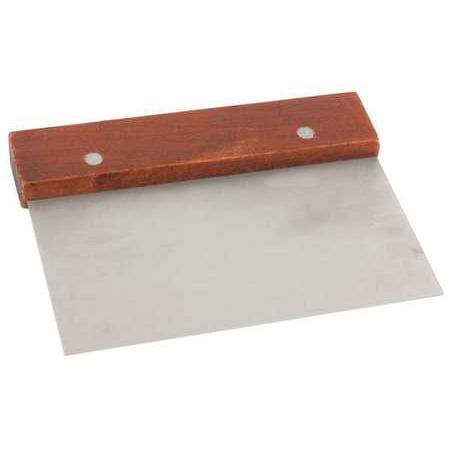 Crestware WHDS63 Steel/Wood Bench Scraper, 6-1/2