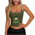 thumbnail image 2 of Camisetas de Verano para Mujeres sin Mangas Impresas con Cuello en U de Poliéster de Longitud Regular de Moda Casual, 2 of 6