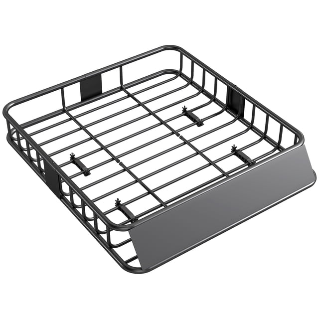 HOMCOM Universal Roof Rack Basket, 200lbs Steel Roof Rack Cargo Carrier