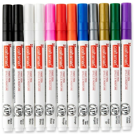 UPC: 0886946098840 | Medium Line 12 Color Paint Pen Set by Craft Smart®
