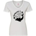 thumbnail image 3 of Inktastic Hawaii Islands with Dolphin Women's V-Neck T-Shirt, 3 of 5
