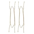 thumbnail image 4 of REGALWOVEN Plate Hanger, 16" W Type Zinc Plated Invisible Wall Decorative Hooks, 2Pcs, 4 of 4