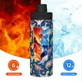 thumbnail image 5 of Cauagu Dinosaur Print 18oz Vacuum Insulated Stainless Steel Water Bottle,Coffee Travel Mug Spill Proof with Lid,Thermos Cup for Keep Hot/Ice Water Drinks, 5 of 7