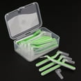 thumbnail image 3 of 22 Pcs Brosse à Gencives avec Fil Dentaire Inter-Nettoyage Vert 0,8 mm, 3 of 6