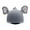Gray, variant on yotijay Ski Helmet Cover Accessories Funny Lovely Winter Sports Snowboarding Warm Birthday Gift Versatile Practical Helmet Decoration Blue