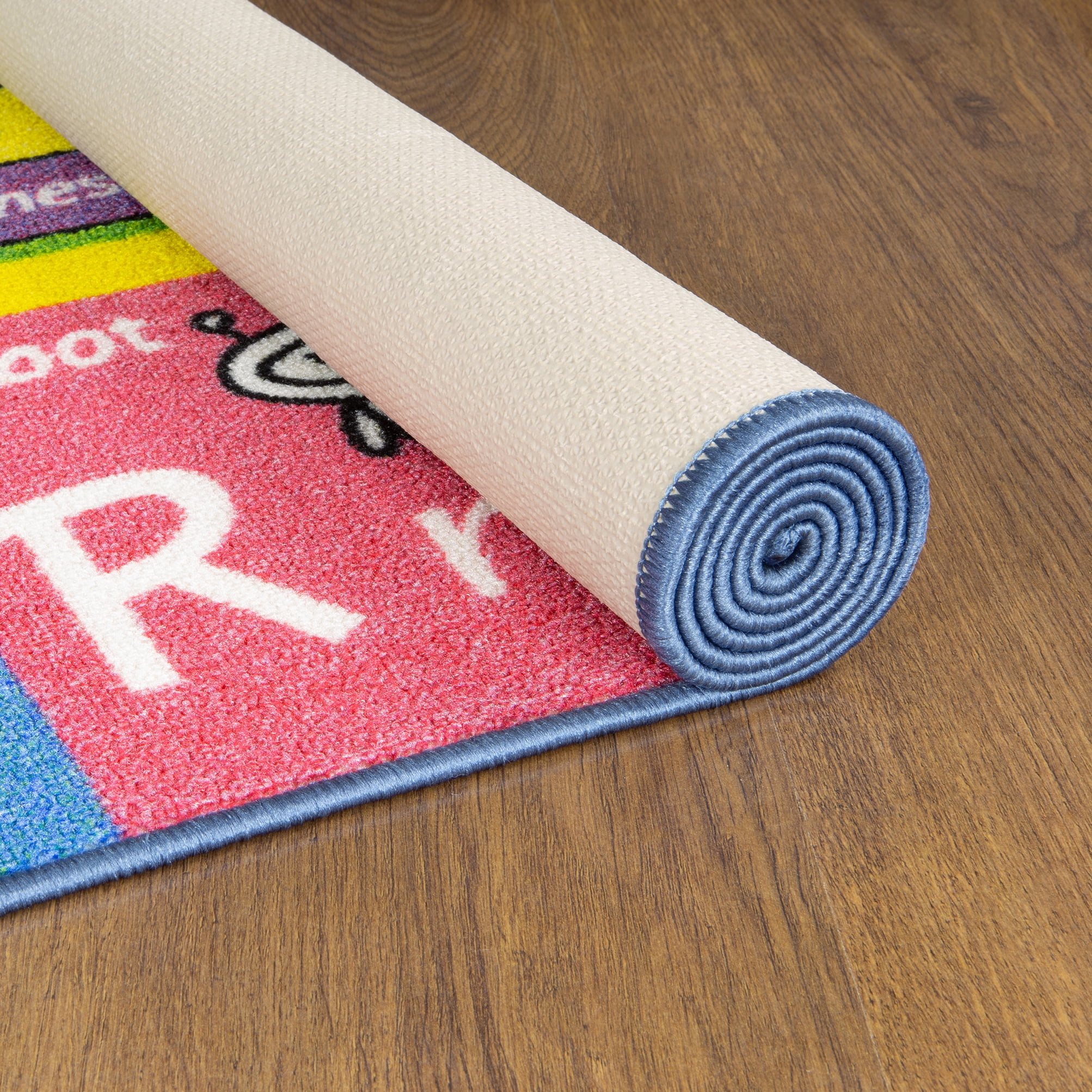KC Cubs Playtime Collection Multicolor ABC Seasons Months Days Educational 5' 0" x 6' 6" Area Rug