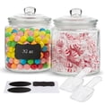thumbnail image 1 of Frascos de almacenamiento de vidrio KoOk de 32 oz (960 ml) con tapas, juego de 2, 1 of 6