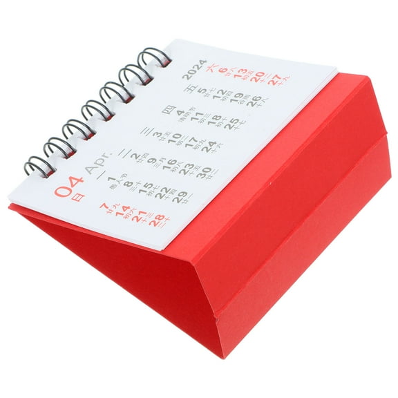 GOOHOCHY Small Calendar Standing Daily Use Month Desk Calendars Office