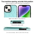 thumbnail image 2 of Nalacover Case for iPhone 14 Plus Card Holder Wallet Case, RFID Blocking Luxury PU Leather Fashion Back Flip Cover with Kickstand Magnetic Buttons Shockproof Case for iPhone 14 Plus, Mint, 2 of 7