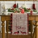 thumbnail image 3 of Bandera de mesa navideña, mantel decorado con tapete de Papá Noel y cervatillo con ambiente festivo, 3 of 5
