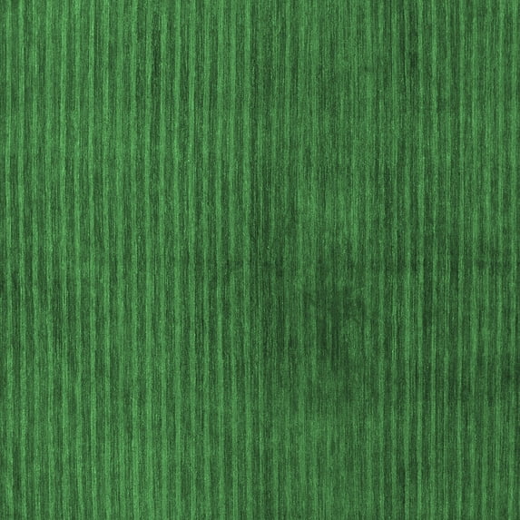 Ahgly Company Indoor Square Abstract Emerald Green Modern Area Rugs, 3' Square