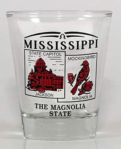 mississippi state shot glass