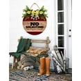 thumbnail image 3 of Yjiankangz 12" Door Sign No Soliciting See Dag For Details Hanging Sign Wood Farmhouse Wall Art Door Sign Home Door Sign Rustic Wood Sign Vintage Wall Sign, 3 of 5