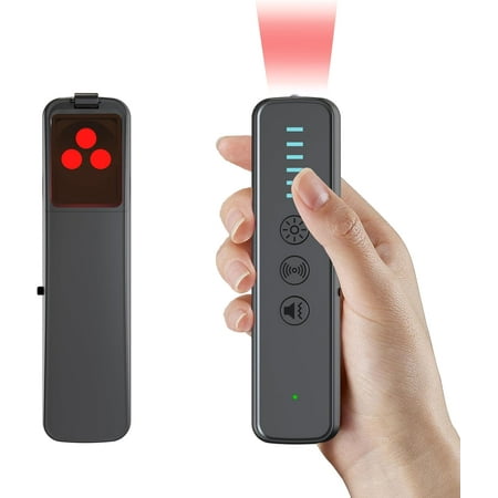 Hidden Camera Detectors,GPS Tracker Detector,Camera Detector Spy Camera Finder,RF Detector,25H Working Time,Travel-Friendly Size Black S500