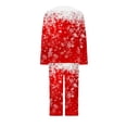 thumbnail image 5 of Puntoco Conjunto Capris de Manga Larga con Cuello Redondo y Estampado navideño para Mujer Puntoco Puntoco-6931, 5 of 5
