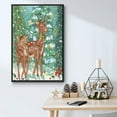 thumbnail image 5 of Doe and Fawn II - Framed Gallery Wrapped Holiday Canvas - 17 x 25 - Black Frame, 5 of 8