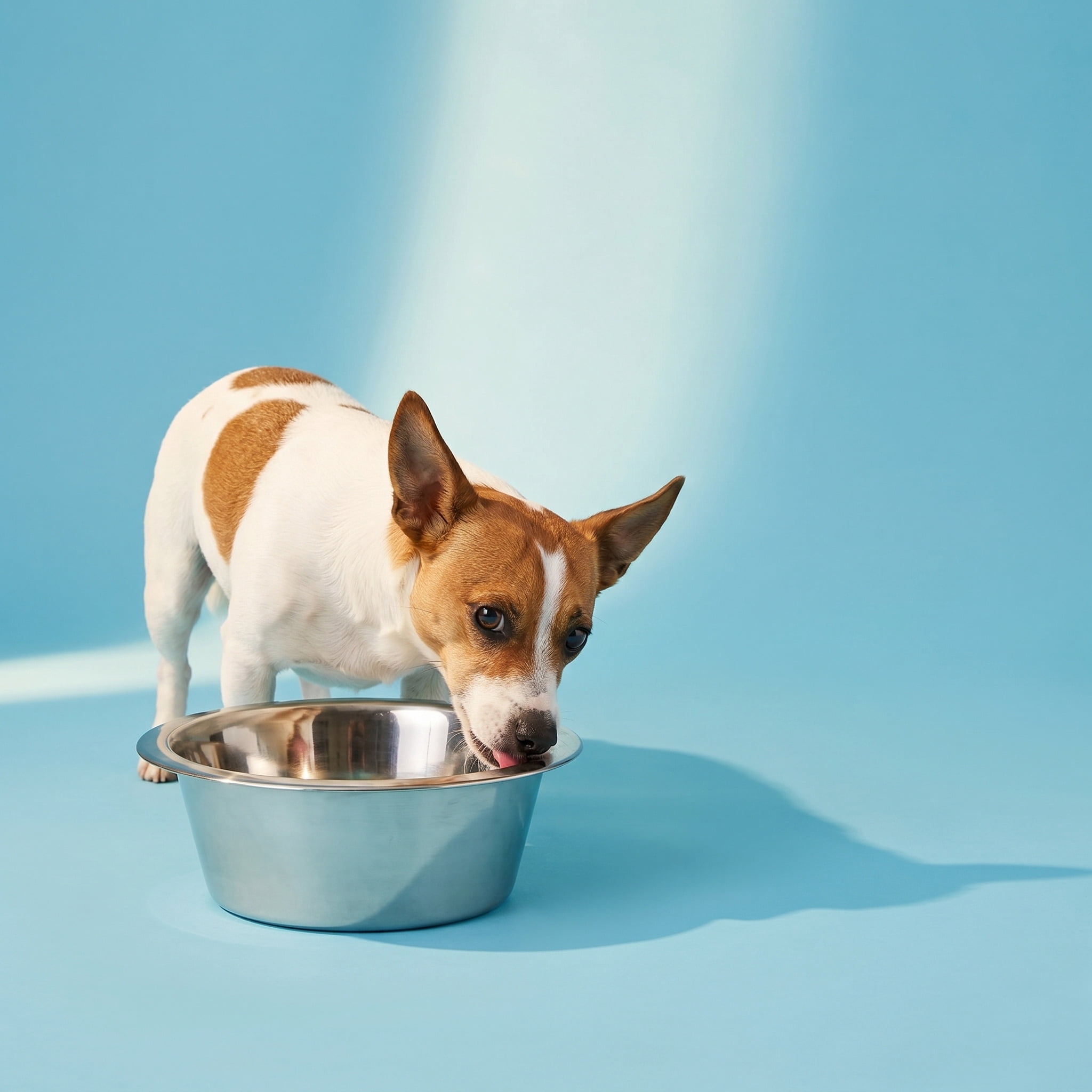 (3 pack) Vibrant Life Medium 4.2-Cup Stainless Steel Pet Bowl, Silver