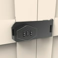 thumbnail image 3 of 71'' 2 Shapely Door Cabinet With Lock, Metal Storage Cabinet with Doors and Adjustable Shelves, for Kitchen, Bedroom, Living Room(Beige), 3 of 5
