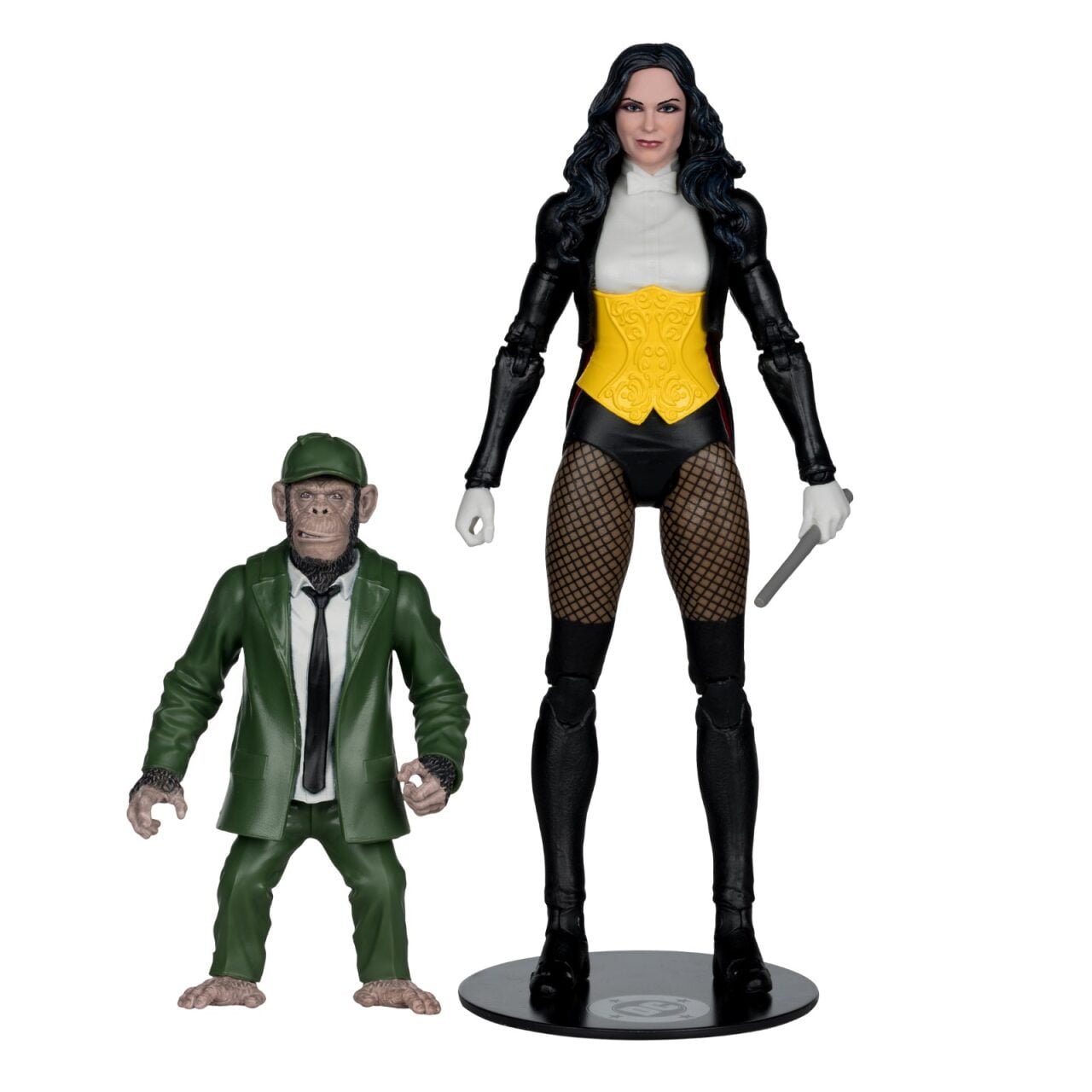 Zatanna (DC Multiverse: DC Classic) 7" Action Figure with Detective Chimp Collector Edition #53 - McFarlane Toys