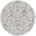 thumbnail image 2 of SAFAVIEH Blossom Travis Damask Area Rug, Black/Ivory, 6' x 6' Round, 2 of 9