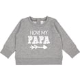 thumbnail image 2 of Inktastic I Love My Papa with Arrow Baby Sweatshirt, 2 of 4