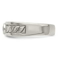 thumbnail image 3 of Auriga 925 Sterling Silver Rhodium-plated Men's Blue Sapphire Ring Size- 11, 3 of 6