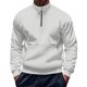 thumbnail image 2 of Blusa y camisas de cuello alto de manga larga para hombre, moda informal, cuello alto, color liso, sudaderas de manga larga, blusa, abrigo de poliéster para hombre, 2 of 5
