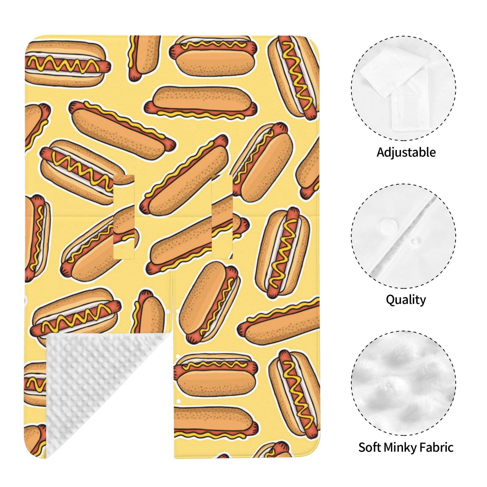Naloa Hot Dogs Baby Car Seat Cover, Breathable Baby Carrier Cover, Multiuse Baby Carrier Cover & Nursing Breastfeeding Cover