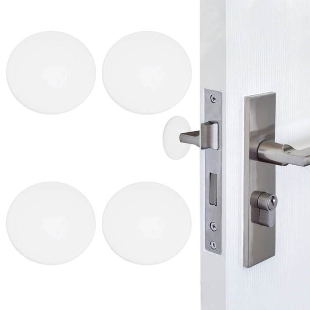 Tapones para puertas Uxcell para protector de pared, topes de pomo de silicona con adhesivo fuerte de 2"