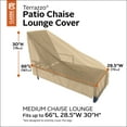 thumbnail image 3 of Classic Accessories Terrazzo Water-Resistant 65 Inch Patio Chaise Lounge Chair Cover, 3 of 12