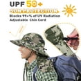thumbnail image 5 of Men's Sun Protection Hat with Neck Flap Cover,Wide Brim Outdoor Fishing Hiking Camping Hunting Boating Safari Gardening, 5 of 7