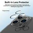 thumbnail image 2 of Htwon pour iPhone 14 Pro Max Étui TPU avec Protecteur d'Objectif de Caméra Intégré Anti-Jaunissement & Protection contre les Chutes, 2 of 10